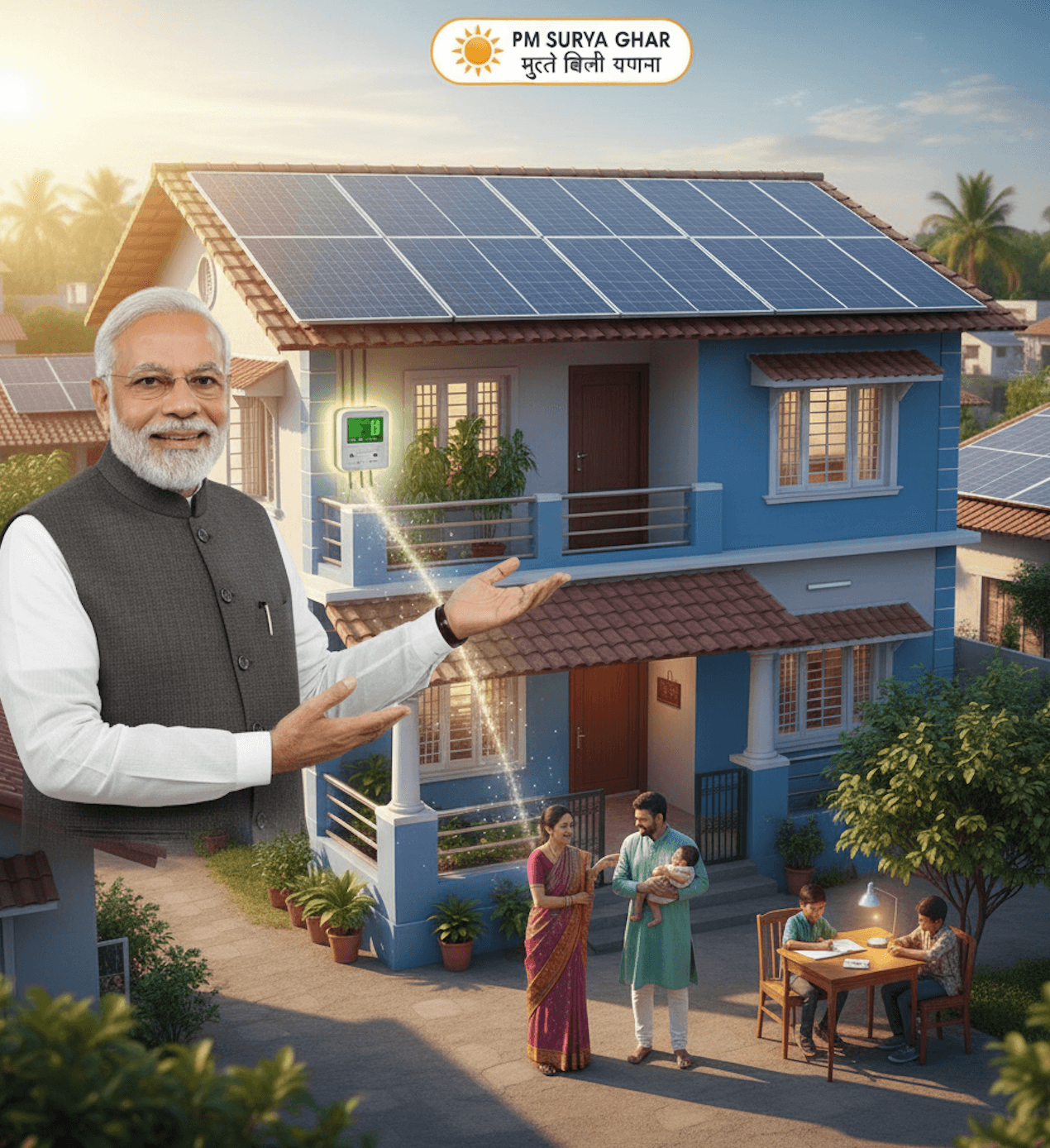 PM Surya Ghar Scheme: Get Free Electricity with Solar Panels